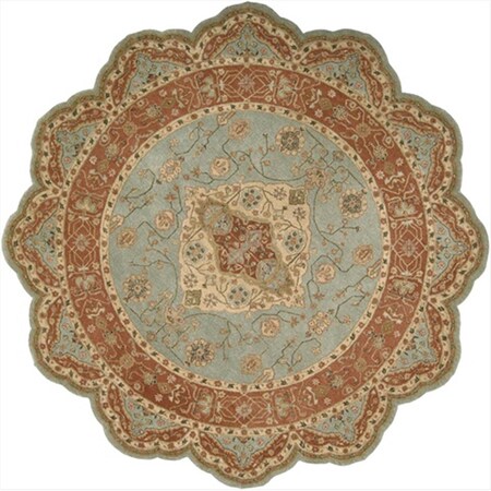 Nourison Heritage Hall Area Rug Collection Aqua 8 Ft X 8 Ft Free Form 99446890160